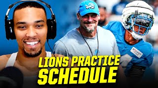 Inside the Lions Packers and Saints Weekly Practice Schedule [upl. by Epilihp988]