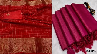 Kubera PattuCopperamp Digital Softy  Mysore Crape Silk  ChiffonampGeorgette  TusserampLinen Sarees [upl. by Yelserp294]