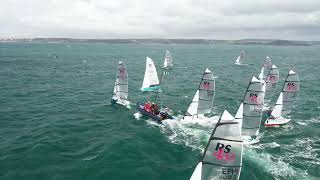 RS400 National Championships  2nd race start from the air [upl. by Marbut87]