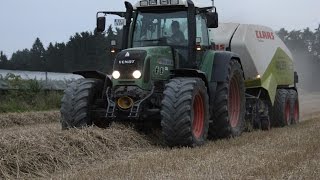 Fendt 936 Vario  Krone BIGPACK amp Fendt 818 Vario  Claas QUADRANT  Stroh pressen  Lu Walser [upl. by Galatia]