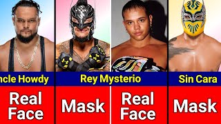 Mask Vs Real Face Wrestlers in WWE [upl. by Anor]