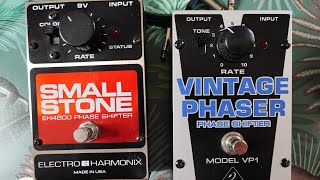 quotELECTRO HARMONIX Small Stonequot VS quotBEHRINGER VP1 Vintage Phase Shifterquot Clean [upl. by Aisa]