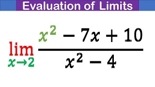 EVALUATING LIMITS WHEN THE NUMERATOR OF THE FUNCTION IS A QUADRATIC [upl. by Eerol630]