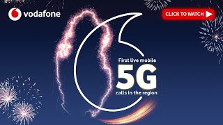 First Live Mobile 5G Calls in the Region with Vodafone Qatar [upl. by Yrrek]