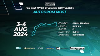 ESETCup 2024  Most  SUZUKI SWIFT CUP EUROPE  Race 1 [upl. by Yttiy]