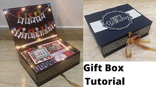 How To Make Hamper Box At Home  Handmade Birthday Gift Ideas  Gift Box Tutorial  Crafteholic [upl. by Orban]