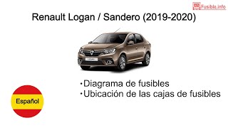 Diagrama de fusibles Renault Logan  Sandero 20192020 [upl. by Nohtanhoj75]