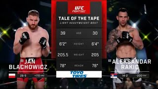 UFC Vegas 54 Blachowicz vs Rakic Full Fight Highlights [upl. by Andrews]