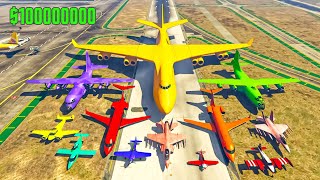 10000000000000 Plane Crash Challenge 😍gta5 [upl. by Ric]