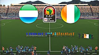 SIERRA LEONE vs COTE DIVOIRE  TOTALENERGIES AFCON 2025 QUALIFIERS [upl. by Yarahs758]