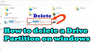 How to Hide amp Delete Drive Partition on Windows 10117 Delete Partition on Windows 10 easily [upl. by Atiras]