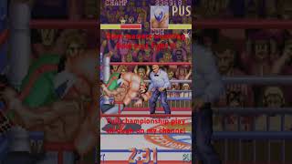 Slams masters wrestling final boss fight Haggar from final fight street fighter 6 mayor [upl. by Limak]