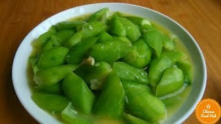 Stir Fry Chinese Sigua Sponge Gourd Luffa  Flavourful Sweet Soup Recipe [upl. by Eelyek451]