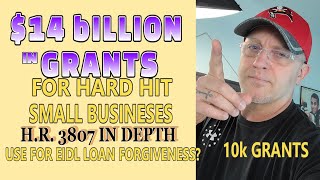 14 Billion Dollar HARD HIT BUSINESS GRANTS details and update EIDL LOAN FORGIVENESS 10K EIDL GRANTS [upl. by Amsirhc]