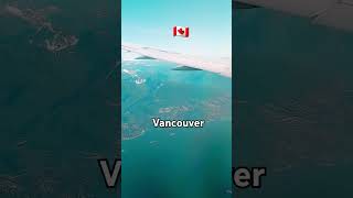 Vancouver from above flight travel Canada shorts views [upl. by Darcie284]