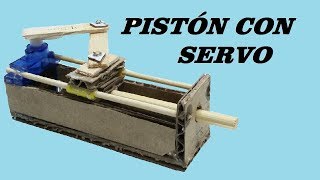 Como Hacer un Piston Electrico con Servo Casero [upl. by Tsirc]