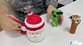 🎄 Festive Fun Alert💨 Light up your holidays with the cutest Santa water pipe 🎅 [upl. by Freida]