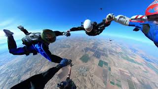 10way DC3 Belly  Skydive Arizona 1262024 [upl. by Arinaid568]