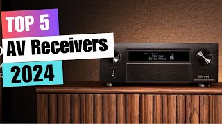 5 Best AV Receivers in 2024  Top Picks for Amazing Audio [upl. by Elimac]