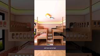 Parents Made A Perfect amp Comfortable Bedroom For 8 Children  3D Animation shorts [upl. by Einneg]