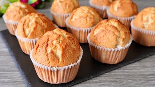 Easy plain vanilla muffin recipe Super soft and fluffy Easy Baking [upl. by Royal]