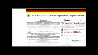 bundeskriminalamt virus entfernen windows 7 wiebka bundespolizei trojaner deutsch tutorial [upl. by Zsamot172]