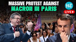 France Protest LIVE  Melenchon Leads Rally Against Macrons Power Grab Paris Erupts In Protest [upl. by Aiuqcaj798]