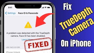 how to fix truedepth camera for face id  A problem was detected with the truedepth camera face id [upl. by Yendor]