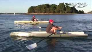 Liteboat  a new concept of rowing boat [upl. by Nuahc]