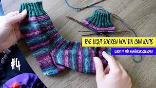 STRICKTUTORIAL NR 4 Rye Light Socken von Tin Can Knits ANFÄNGERFREUNDLICH [upl. by Justin633]