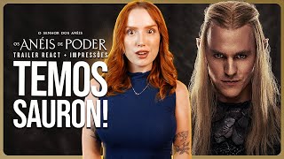 ANÉIS DE PODER 2 MAIS INTENSO COM SAURON MAS MELHOROU  Trailer React  Primeiras Impressões [upl. by Gretal]