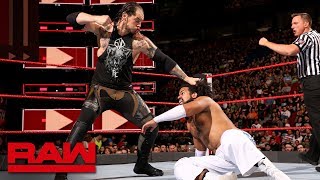 No Way Jose vs Baron Corbin Raw April 30 2018 [upl. by Atneuqal153]