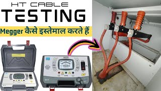 HT cable megger testing  interview  IR value  insulation resistance  working  practical [upl. by Shewmaker]