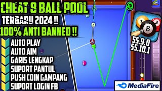 GRATIS‼️CHEAT 8 BALL POOL TERBARU 2024 NEW UPDATE AIM TOOL GARIS PANJANG OTOMATIS 3 LINE ANTI BANED [upl. by Akinar]