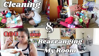 Day in my lifecleaning and rearranging my room [upl. by Skrap]