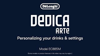 Dedica Arte  Drinks personalization and settings [upl. by Aiken]