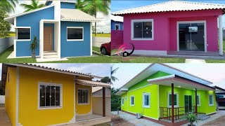 20 IDEIAS DE CORES PARA FACHADAS DE CASAS SIMPLES  Casas Populares  MINHA CASA MINHA VIDA 2024 [upl. by Audy121]