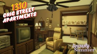 1310 21 Chic Street Apartments  Sims 4  Speed Build  CC [upl. by Bettine503]