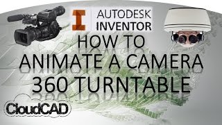 Animate Camera 360 Turntable Inventor Studio  Autodesk Inventor [upl. by Adnilahs]