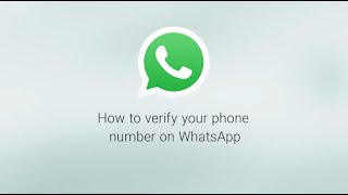 How To Verify Your Phone Number  WhatsApp [upl. by Blackmun1]