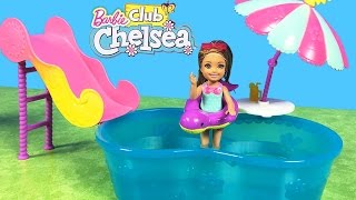 YENİ Barbie Chelsea Havuzlu Kulüp Evi  Barbie Oyuncakları  EvcilikTV [upl. by Turoff]