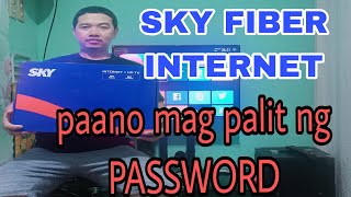 paanu mag palit ng password sa SKY FIBER INTERNET [upl. by Odoric542]