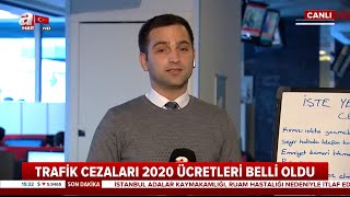 Trafik Cezaları 2020 Ücretleri Belli Oldu  A Haber  24122019  A Haber [upl. by Safko]