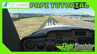 PAPI Landing Tutorial  Microsoft Flight Simulator  A32NX  Cessna 152 [upl. by Kerman220]