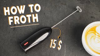 How To Make Latte Art with 15 Milk Frother [upl. by Rothenberg975]