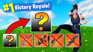 WINNING Fortnite With The WORST LOADOUT Challenge [upl. by Ylrebmic496]