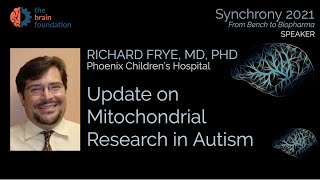 Update on Mitochondrial Research in Autism  Richard Frye MD Synchrony 2021 [upl. by Giefer643]