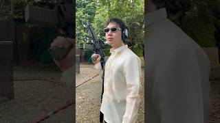 Filipino John Wick Barong Edition firingrange ar15pistol m4a1gun 556 military philippines [upl. by Lamonica]