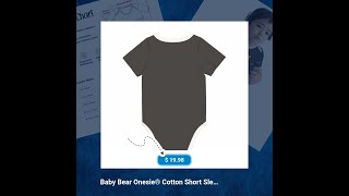 Baby Bear Onesie® Cotton Short Sleeve Pooh Bodysuit Newborn To 2T Pepper [upl. by Tanberg]