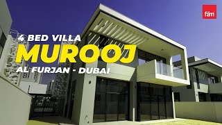 Stunning 4 Bed Villa in Murooj AL Furjan  Dubai [upl. by Eyde857]